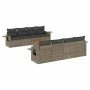 9-piece garden furniture set and gray synthetic rattan cushions by , Garden sets - Ref: Foro24-3256816, Price: 574,57 €, Disc...