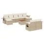 Garden sofa set with beige cushions 10 pieces synthetic rattan by , Garden sets - Ref: Foro24-3257108, Price: 725,55 €, Disco...