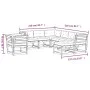8-teiliges Gartenmöbel-Set mit Kissen aus Douglasienholz von , Gartensets - Ref: Foro24-3216953, Preis: 844,39 €, Rabatt: %