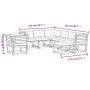 8-teiliges Gartenmöbel-Set mit Kissen aus Douglasienholz von , Gartensets - Ref: Foro24-3216953, Preis: 854,85 €, Rabatt: %