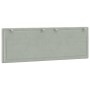 Light gray velvet padded headboard 140 cm by , Headboards and footboards - Ref: Foro24-374669, Price: 58,41 €, Discount: %