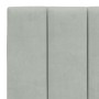 Light gray velvet padded headboard 140 cm by , Headboards and footboards - Ref: Foro24-374669, Price: 58,41 €, Discount: %