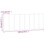 Hellgraues, samtgepolstertes Kopfteil 140 cm von , Kopf- und Fußteile - Ref: Foro24-374669, Preis: 58,41 €, Rabatt: %