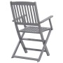 Folding garden chairs 4 units solid acacia wood by vidaXL, Garden chairs - Ref: Foro24-46334, Price: 165,89 €, Discount: %