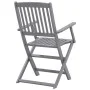 Klappbare Gartenstühle 4 Einheiten aus massivem Akazienholz von vidaXL, Gartenstühle - Ref: Foro24-46334, Preis: 163,80 €, Ra...