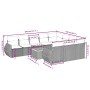 11-piece garden sofa set with beige synthetic rattan cushions by , Garden sets - Ref: Foro24-3225184, Price: 690,09 €, Discou...