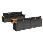 8-piece garden sofa set and black synthetic rattan cushions by , Garden sets - Ref: Foro24-3226657, Price: 617,25 €, Discount: %