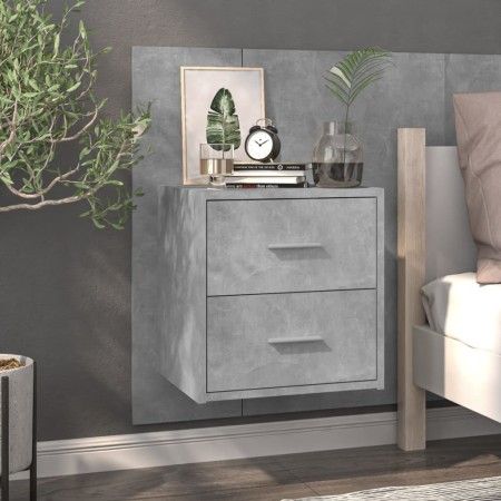 Concrete gray wall bedside table by vidaXL, Nightstands - Ref: Foro24-810997, Price: 52,48 €, Discount: %