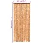 Ocher and white chenille fly curtain 100x200 cm by , Mosquito nets for windows - Ref: Foro24-377401, Price: 63,54 €, Discount: %