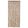 Beiger und dunkelbrauner Chenille-Fliegenschutzvorhang, 100 x 230 cm von , Moskitonetze für Fenster - Ref: Foro24-377324, Pre...