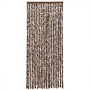 Cortina antimoscas chenilla marrón y blanco 56x200 cm de , Mosquiteras para ventanas - Ref: Foro24-377391, Precio: 36,14 €, D...