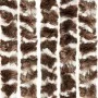 Brauner und weißer Chenille-Fliegenvorhang, 56 x 200 cm von , Moskitonetze für Fenster - Ref: Foro24-377391, Preis: 37,67 €, ...