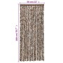 Brauner und weißer Chenille-Fliegenvorhang, 56 x 200 cm von , Moskitonetze für Fenster - Ref: Foro24-377391, Preis: 36,14 €, ...