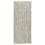 Hellgrauer und dunkelgrauer Chenille-Fliegenschutzvorhang, 100 x 230 cm von , Moskitonetze für Fenster - Ref: Foro24-377398, ...
