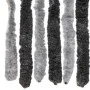 Grauer und schwarzer Chenille-Fliegenvorhang, 100 x 220 cm von , Moskitonetze für Fenster - Ref: Foro24-377330, Preis: 64,82 ...