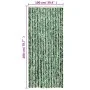Green and white chenille fly curtain 100x200 cm by , Mosquito nets for windows - Ref: Foro24-377385, Price: 63,75 €, Discount: %