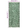 Grün-weißer Chenille-Fliegenvorhang, 100 x 200 cm von , Moskitonetze für Fenster - Ref: Foro24-377385, Preis: 59,08 €, Rabatt: %