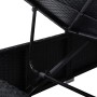Sun lounger with black synthetic rattan cushion by vidaXL, Loungers - Ref: Foro24-46221, Price: 212,44 €, Discount: %