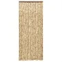 Beige and brown chenille anti-fly curtain 56x200 cm by , Mosquito nets for windows - Ref: Foro24-377387, Price: 37,67 €, Disc...