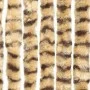 Beige and brown chenille anti-fly curtain 56x200 cm by , Mosquito nets for windows - Ref: Foro24-377387, Price: 37,67 €, Disc...