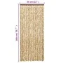 Beige and brown chenille anti-fly curtain 56x200 cm by , Mosquito nets for windows - Ref: Foro24-377387, Price: 37,67 €, Disc...