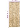 Beige-brauner Chenille-Fliegenschutzvorhang, 56 x 200 cm von , Moskitonetze für Fenster - Ref: Foro24-377387, Preis: 36,40 €,...