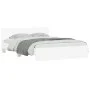 Estructura de cama cabecero y luces LED blanca 160x200 cm de , Camas y somieres - Ref: Foro24-3207595, Precio: 194,13 €, Desc...