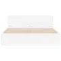Bed frame with headboard and white LED lights 160x200 cm by , Beds and slatted bases - Ref: Foro24-3207595, Price: 194,17 €, ...