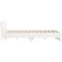 Bed frame with headboard and white LED lights 160x200 cm by , Beds and slatted bases - Ref: Foro24-3207595, Price: 194,17 €, ...