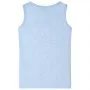Children's tank top soft blue mélange 128 by , Kids T-shirts - Ref: Foro24-11667, Price: 7,93 €, Discount: %