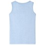 Children's tank top soft blue mélange 128 by , Kids T-shirts - Ref: Foro24-11667, Price: 8,00 €, Discount: %