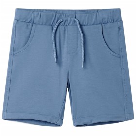 Pantalones cortos infantiles con cordón azul oscuro 140