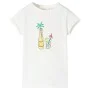 Camiseta infantil color crudo 140 de , Camisetas para niños - Ref: Foro24-11493, Precio: 7,50 €, Descuento: %
