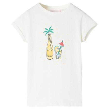 Ecru children's t-shirt 116 by , Kids T-shirts - Ref: Foro24-11491, Price: 7,59 €, Discount: %
