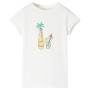Ecru children's t-shirt 116 by , Kids T-shirts - Ref: Foro24-11491, Price: 7,59 €, Discount: %