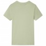 Camiseta de manga corta infantil caqui claro 128 de , Camisetas para niños - Ref: Foro24-11612, Precio: 8,20 €