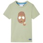 Camiseta de manga corta infantil caqui claro 104 de , Camisetas para niños - Ref: Foro24-11610, Precio: 8,20 €, Descuento: %