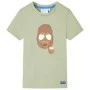 Kinder-Kurzarm-T-Shirt hellkhaki 104 von , Kinder-T-Shirts - Ref: Foro24-11610, Preis: 8,12 €, Rabatt: %