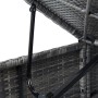 Tumbona con cojín de ratán sintético gris de vidaXL, Tumbonas - Ref: Foro24-46220, Precio: 173,16 €, Descuento: %
