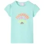 Camiseta infantil aguamarina claro 92 de , Camisetas para niños - Ref: Foro24-10764, Precio: 8,32 €, Descuento: %