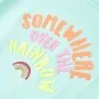 Camiseta infantil aguamarina claro 92 de , Camisetas para niños - Ref: Foro24-10764, Precio: 8,32 €, Descuento: %