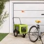 Pet Bicycle Trailer Iron Oxford Cloth Green Black by , pet strollers - Ref: Foro24-93941, Price: 95,64 €, Discount: %
