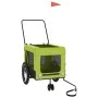 Pet Bicycle Trailer Iron Oxford Cloth Green Black by , pet strollers - Ref: Foro24-93941, Price: 95,64 €, Discount: %