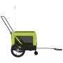 Pet Bicycle Trailer Iron Oxford Cloth Green Black by , pet strollers - Ref: Foro24-93941, Price: 95,64 €, Discount: %