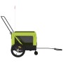 Remolque de bicicleta mascotas hierro tela Oxford verde negro de , Cochecitos para mascotas - Ref: Foro24-93941, Precio: 97,5...