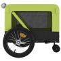 Haustier-Fahrradanhänger, Eisen-Oxford-Stoff, Grün, Schwarz von , Kinderwagen für Haustiere - Ref: Foro24-93941, Preis: 97,59...