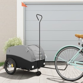 Fahrradanhänger aus schwarzem und grauem Eisen, 45 kg von , Fahrradanhänger - Ref: Foro24-94147, Preis: 91,73 €, Rabatt: %