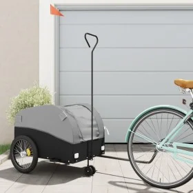 Remolque para bicicleta hierro negro y gris 45 kg de , Remolques para bicicletas - Ref: Foro24-94147, Precio: 90,17 €, Descue...