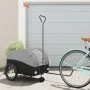 Remolque para bicicleta hierro negro y gris 45 kg de , Remolques para bicicletas - Ref: Foro24-94147, Precio: 90,15 €, Descue...