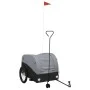 Remolque para bicicleta hierro negro y gris 45 kg de , Remolques para bicicletas - Ref: Foro24-94147, Precio: 90,15 €, Descue...